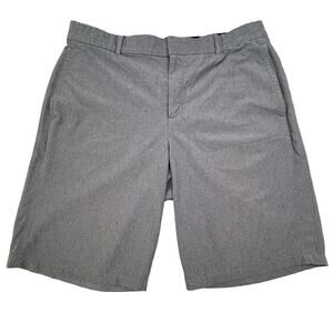 Grey Nike Golf Shorts Dry Fit Size 34 Zip button athletic